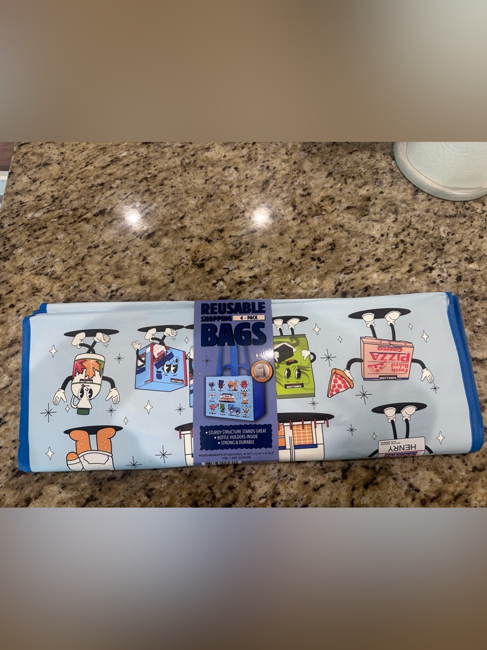 Costco Kirkland Reusable Shopping Bags 4 pack